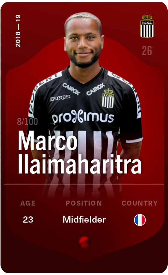 Marco Ilaimaharitra 2018-19 • Rare 8/100