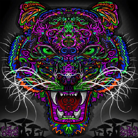 Do Not Fear The Psychedelic Tiger, He's a Vegan