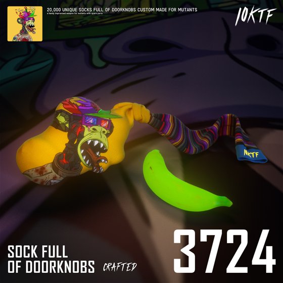 Mutant Sock Full of Doorknobs #3724