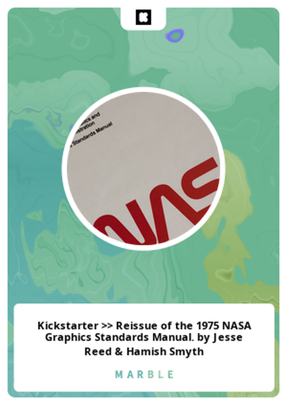 Kickstarter >> Reissue of the 1975 NASA Graphics Standards Manual. by Jesse Reed & Hamish Smyth