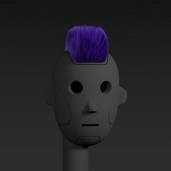 Head: Mohawk Purple Alt