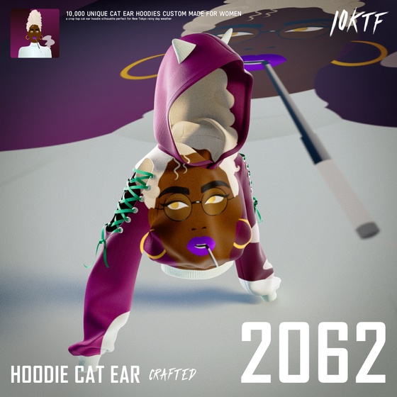 World of Cat Ear Hoodie #2062