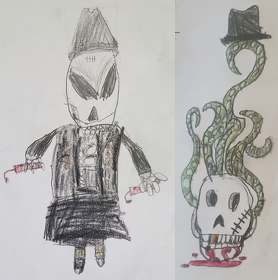 O & W Draw Sal Bones, aged 9 & 6 (BΞnxit.nft from Unstoppable Domains & DeadHeads)