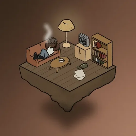 Lofi Roomies #44 ( Napping with my new Boom box )
