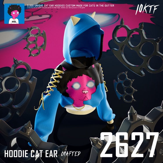 Gutter Cat Ear Hoodie #2627