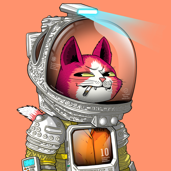 Mars Cat in Spacesuit #1753