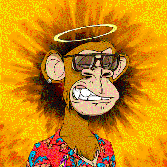 Animated Bored Ape [ Sun Circle ]