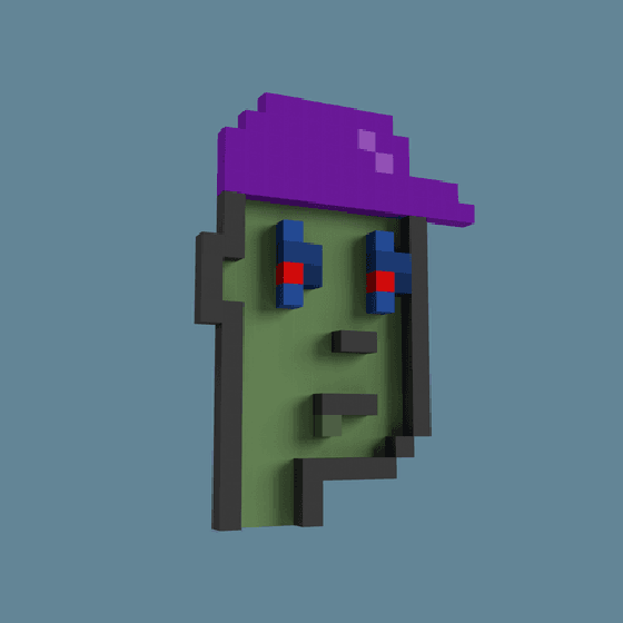 True 3D 8-Bit CryptoPunk #2681