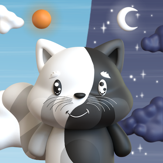 Yinyang Red Panda Pal 3D