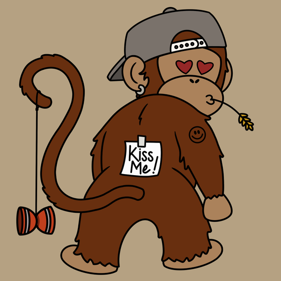 Kiss Me Monkey #4740