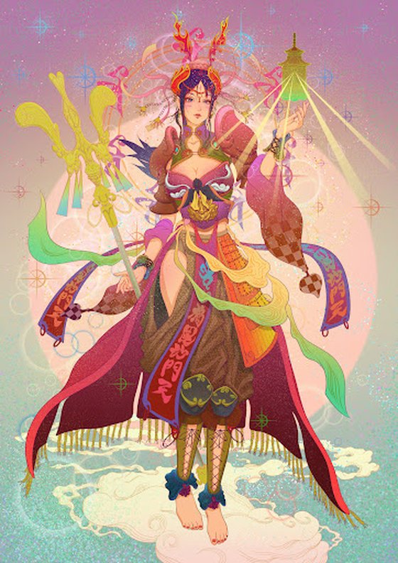 Bishamonten/Seven lucky Goddesses