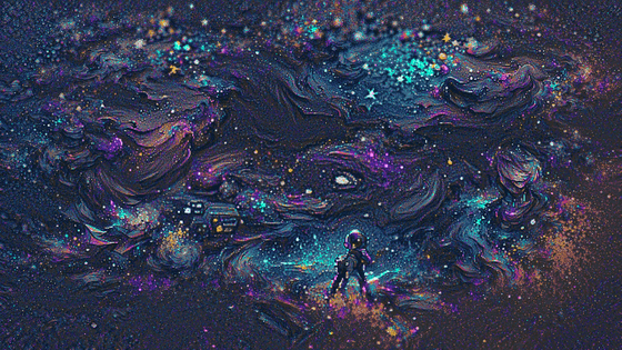 DARK OUTER SPACE GALAXY