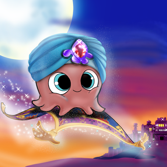 Baby Octopus #14 ~ Aladin Edition 