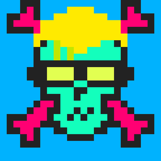 Cyber CryptoSkull #308