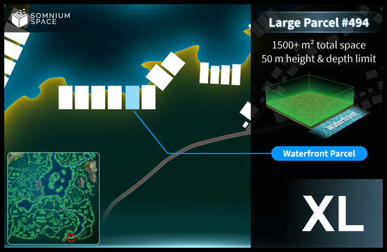 Extra Large #494 (XL) parcel in Somnium Space