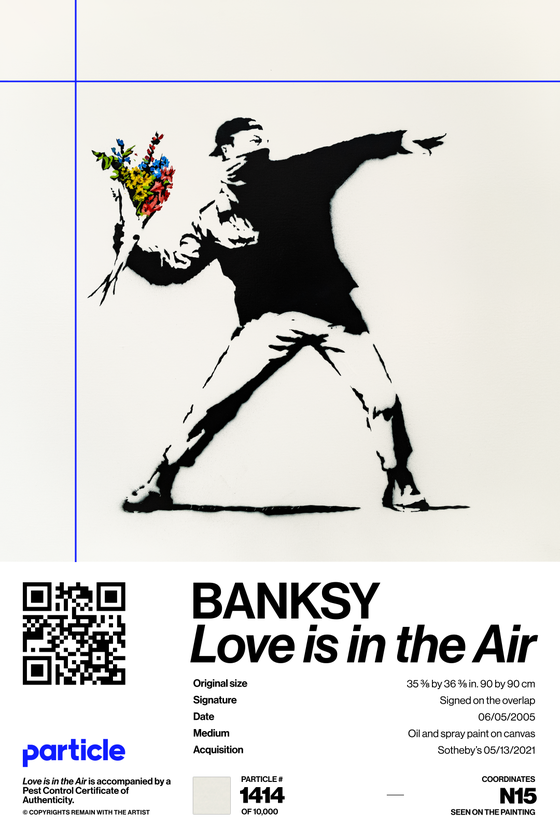 Banksy | Love Is In The Air #1414