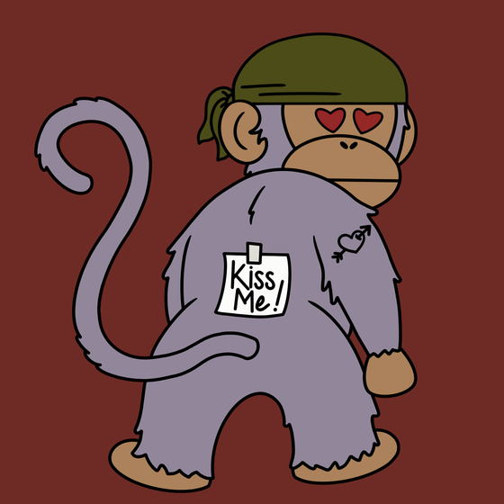 Kiss Me Monkey #8952