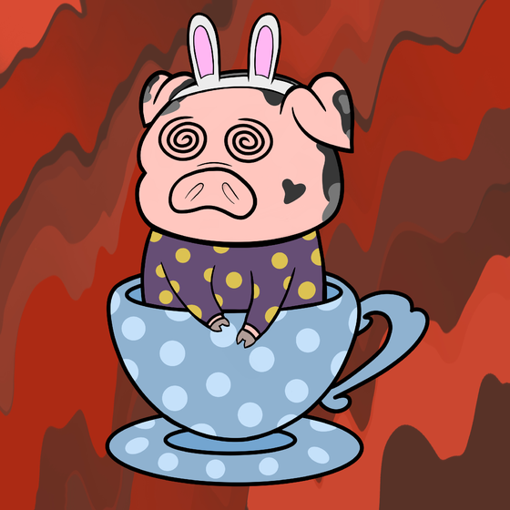 Lucky Teacup Piggy Club #966