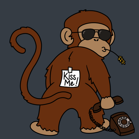 Kiss Me Monkey #2101