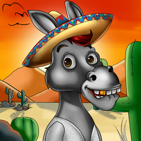 Sombrero Donkey #1497