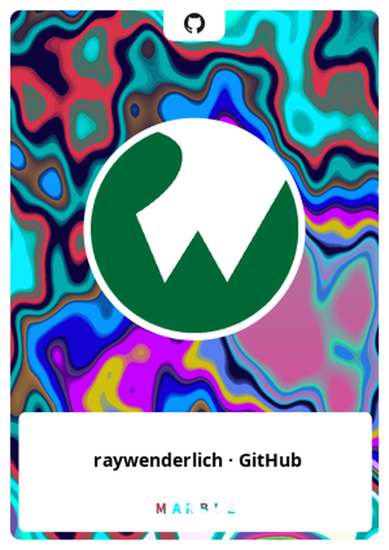 raywenderlich · GitHub