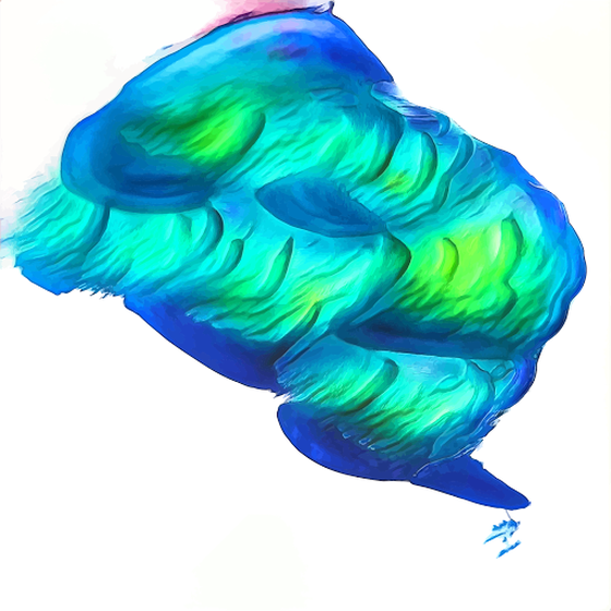 "Party wind" - ArtificialPaintings A6 by AI