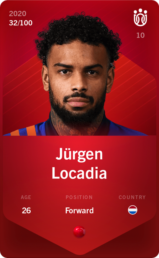 Jürgen Locadia 2020-21 • Rare 32/100