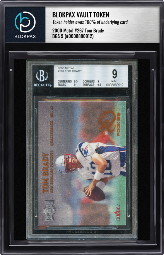 2000 Fleer Tom Brady #267 - BGS 9 (Cert: 8880912)