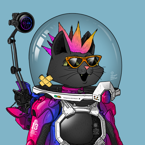 Mars Cat in Spacesuit #1735