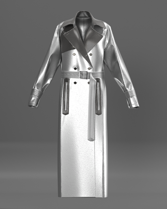 Future Positive Silver Clouds Trench Coat