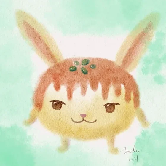 Moon cake rabbit