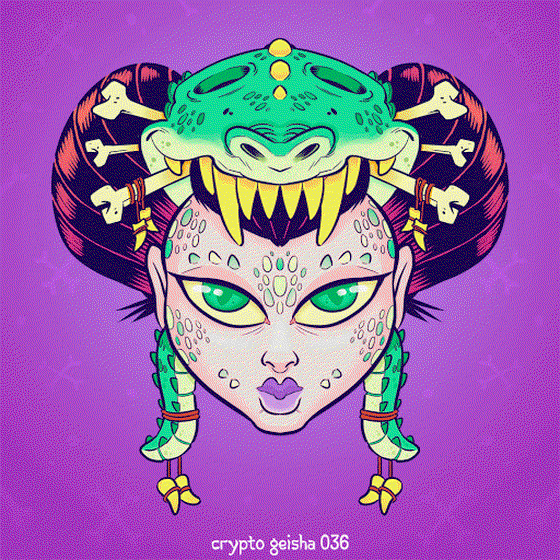 Crypto Geisha 036 - Madame Crocodile