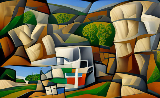 Cubist Landscape 8