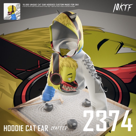 0N1 Cat Ear Hoodie #2374