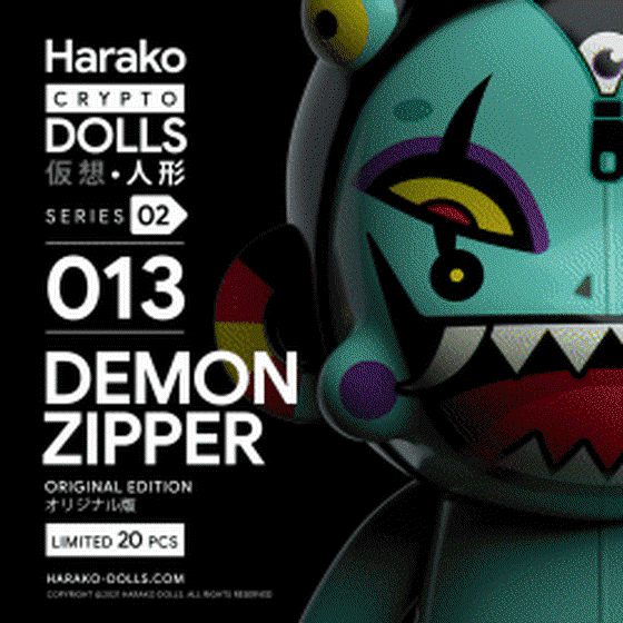 Harako Dolls • Series 02 • #013 - Demon Zipper