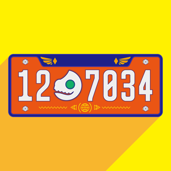 Meta License Plates #1174