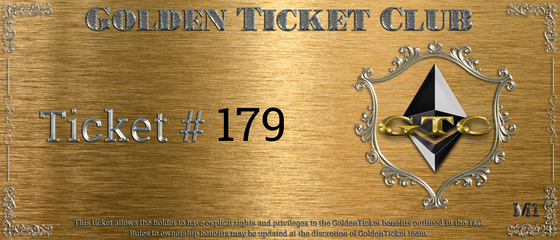 Golden Ticket Club #179