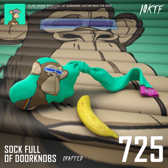 Ape Sock Full of Doorknobs #725