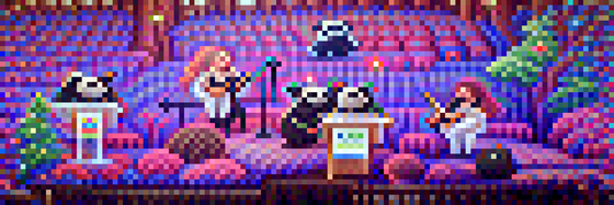 #775 The pandas are performing at a concert