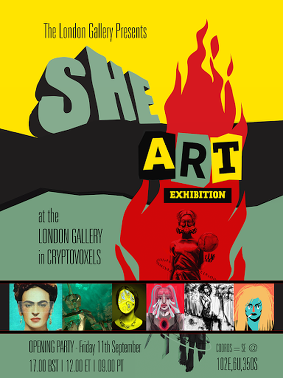 She Art Exhibition Poster