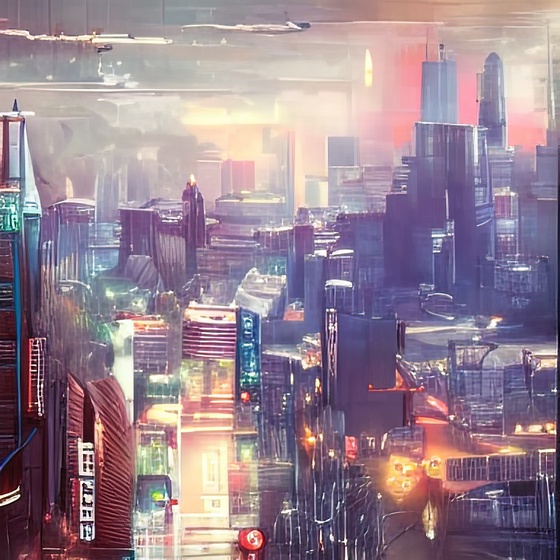 cyberpunk city panorama dawn 1309381100