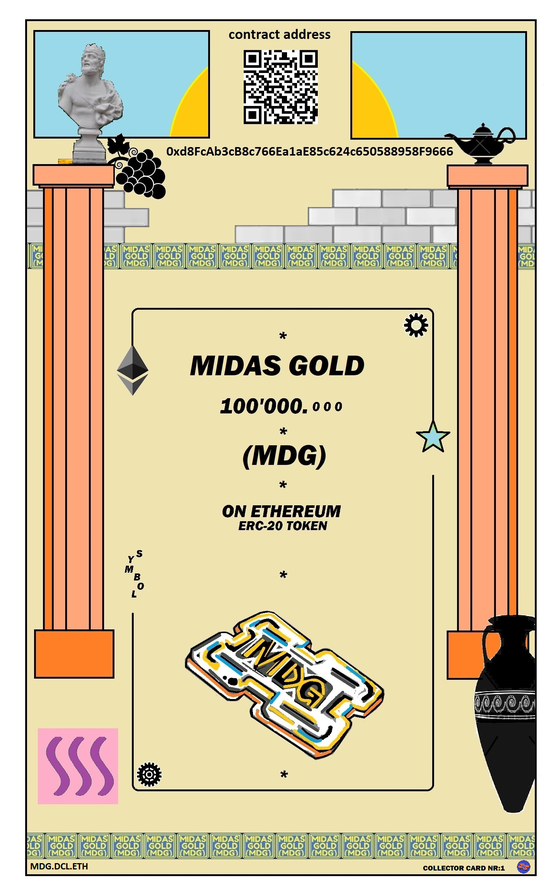 Midas Gold Collectors Card nr:1