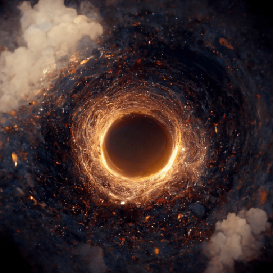 photorealistic black hole