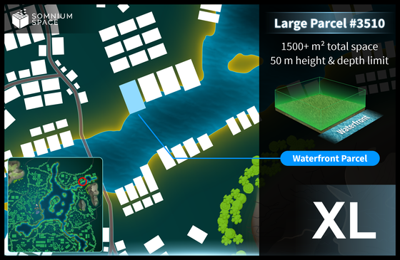 Extra Large #3510 (XL) parcel in Somnium Space