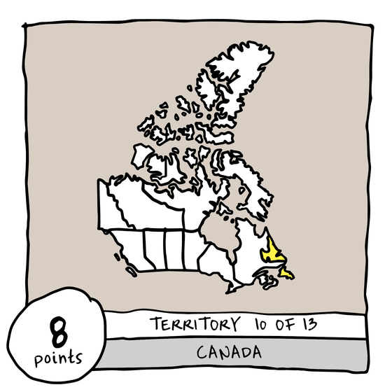 Territory 10/13 - Canada (Newfoundland and Labrador)