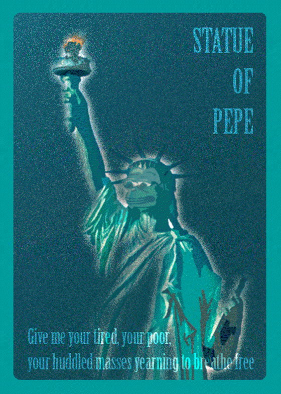 STATUEOFPEPE: RAREPEPE - SERIES 14, CARD 21 - 151 ISSUED Wrapped RAREPEPE