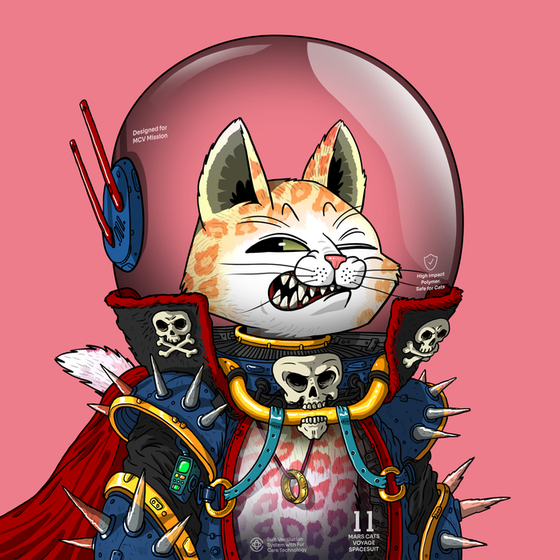 Mars Cat in Spacesuit #100