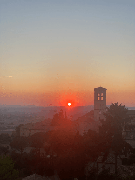 #012: Breathtaking Sunset in Assisi, Italy