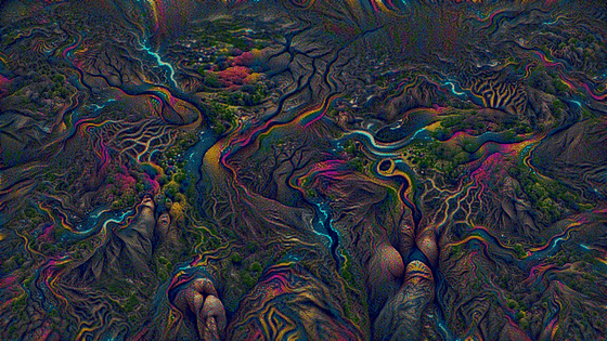 PSYCHEDELIC VALLEYS WITH RIVERS EARTH ELEMENT