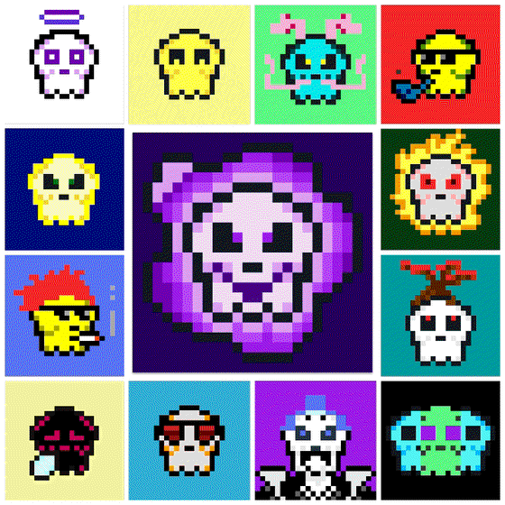 Kawaii SKULL GIFS COLLECTION 7